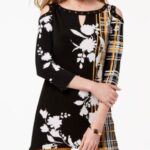 JM Collections Cold shoulder riveted blouse