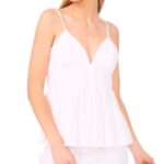 Women’s The Kamri Linen-Blend Peplum Top