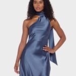 Satin one shoulder Mini dress